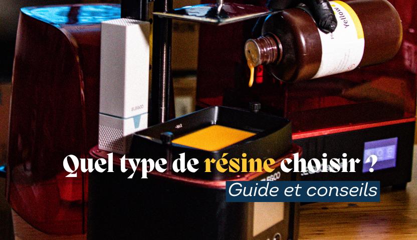 couverture de l'article montrant de la résine pour impression 3D versée dans le bac de l'imprimante
