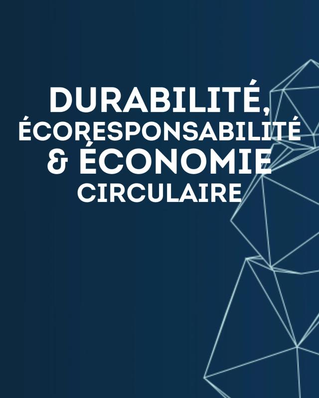 module durabilité, écoresponsabilité et économie circulaire